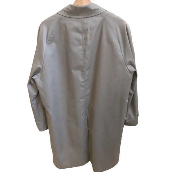 London Fog Maincoats Tan Trench Rain Coat Removable Liner Men’s Size 42R - Picture 2 of 14